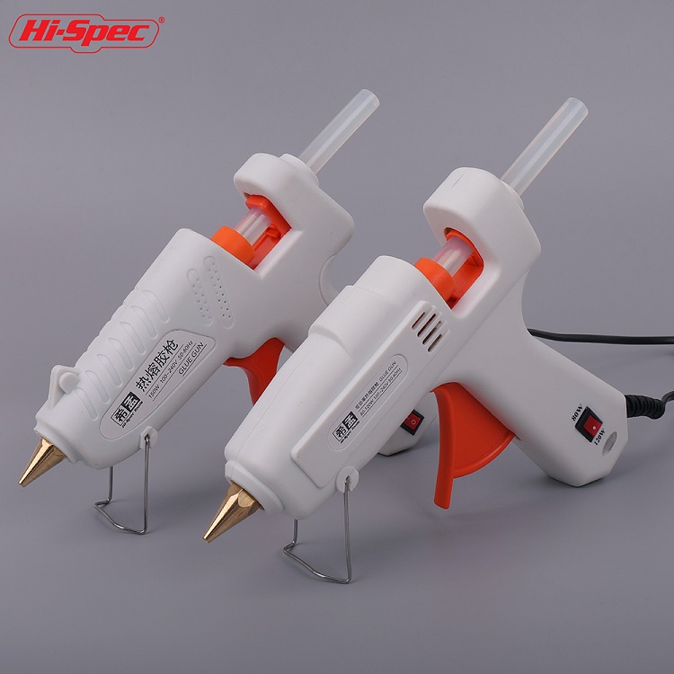 Hispec 80-120W Mini Hot Melt Glue Gun with Glue Stick 100 - 240V 50HZ 60HZ for heating element