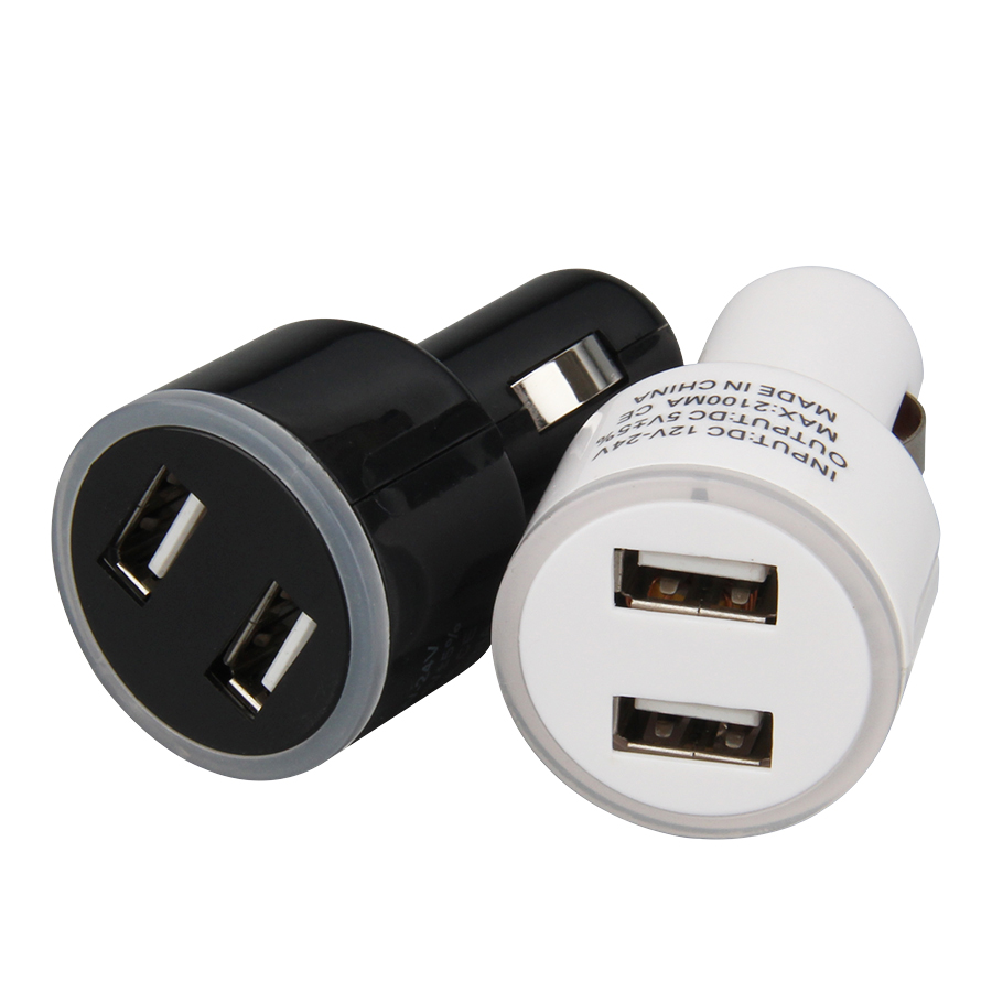 Dual USB Car Charger Adapter for iPhone Samsung Huawei Xiaomi Phone Charger