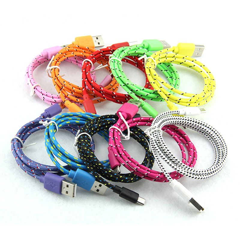 1M/2M/3M Round Fabric Braided Rope 8pin USB Charger Sync Data Phone Cable for iPhone XS Max XR X 8 7 6 5