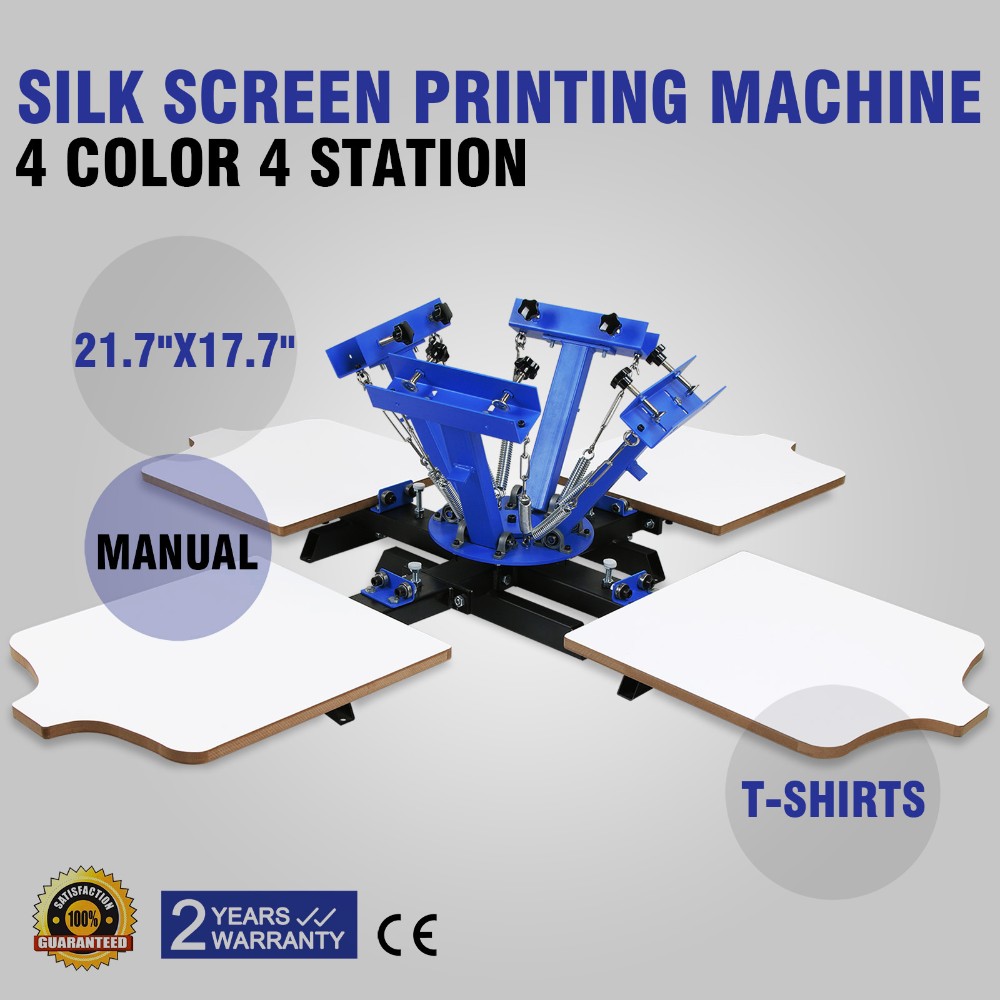 Silk Screen Printing Machine Screen Printing Press 4 color 4 station t-shirt screen printing machine