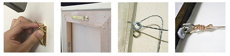 Shanfeng Double Hole Picture Frame Hanging Sawtooth Hangers with Screws