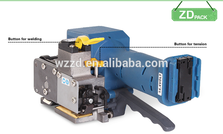 P323 Battery Rechargeable Poly Band Pallet Strapping Machine For Pallet Packaging System