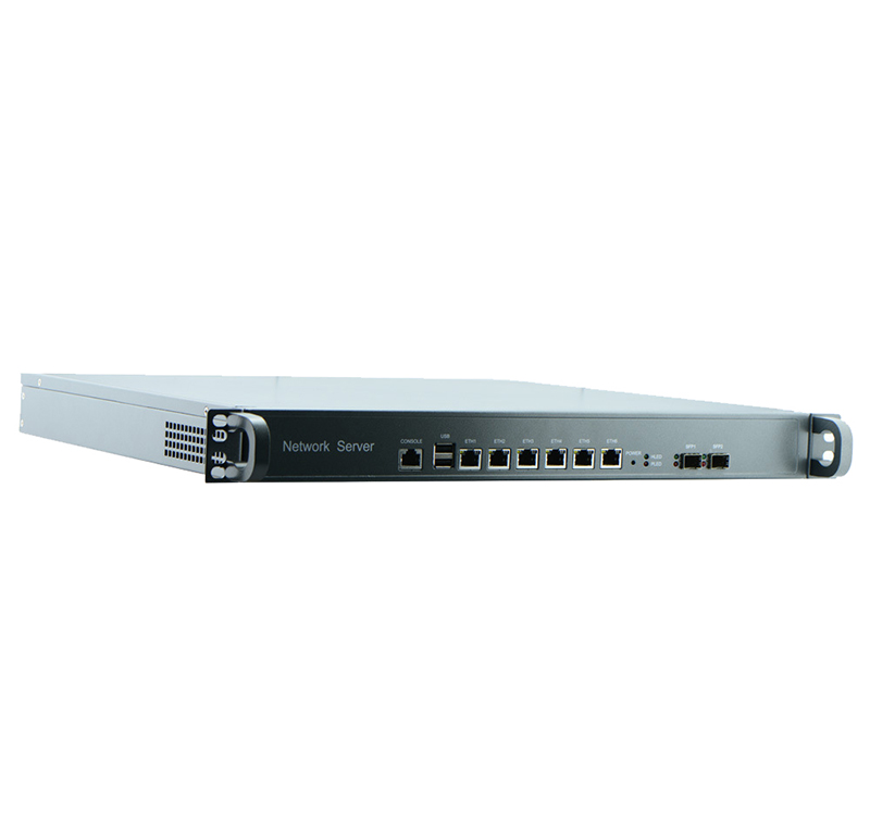 Intel B75 6 GbE LAN 2 GbE SFP 1U rackmount firewall server, network appliance