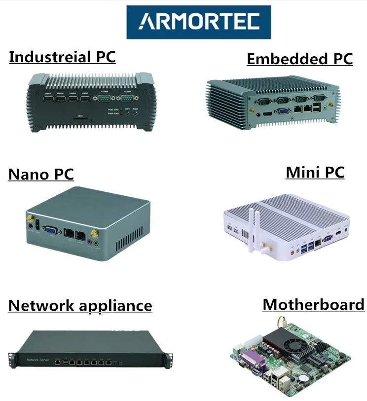 Intel B75 6 GbE LAN 2 GbE SFP 1U rackmount firewall server, network appliance
