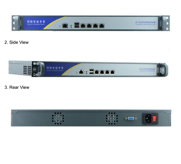 Intel Atom D2550 1U rackmount 4 GbE LAN corporate firewall network security appliance hardware products