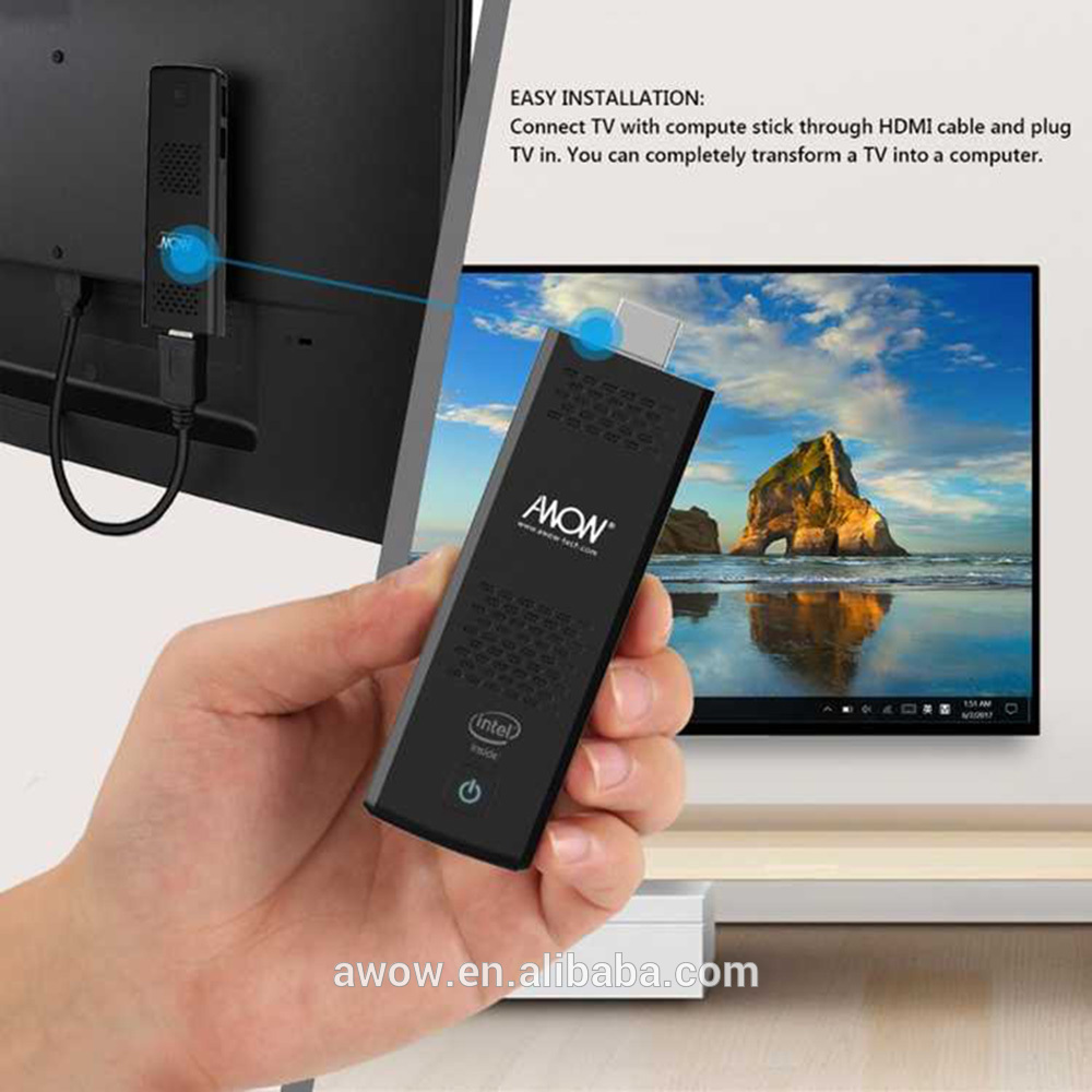 Portable x 5 Z8350 Intel 2GB DDR3L 32GB Emmc Dual Band Wifi BT 4.0 5V/3A Mirco USB ultra low Power mini pc For win 10