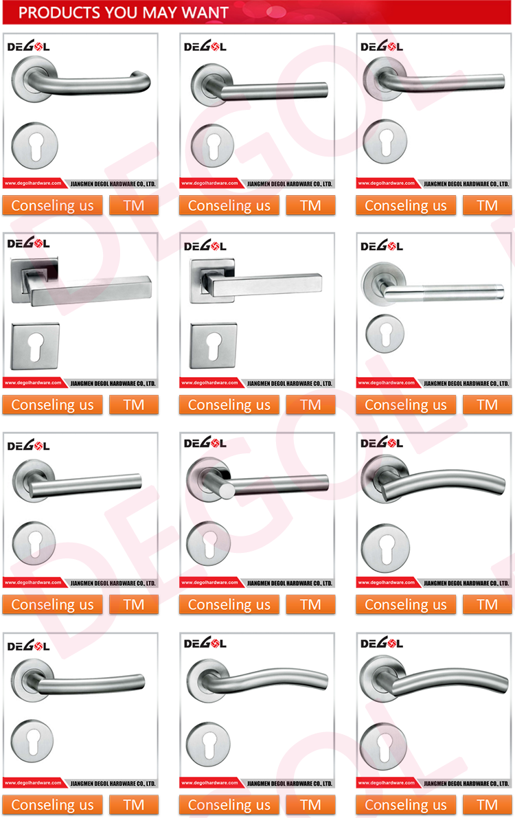 High Quality Stainless Steel 304 Door Handle With Lock