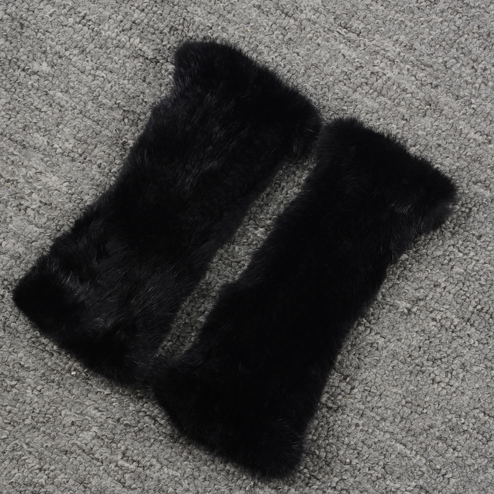 Real Mink Fur Gloves Women's Fashion Style Winter Top Warm High Quality Mittens