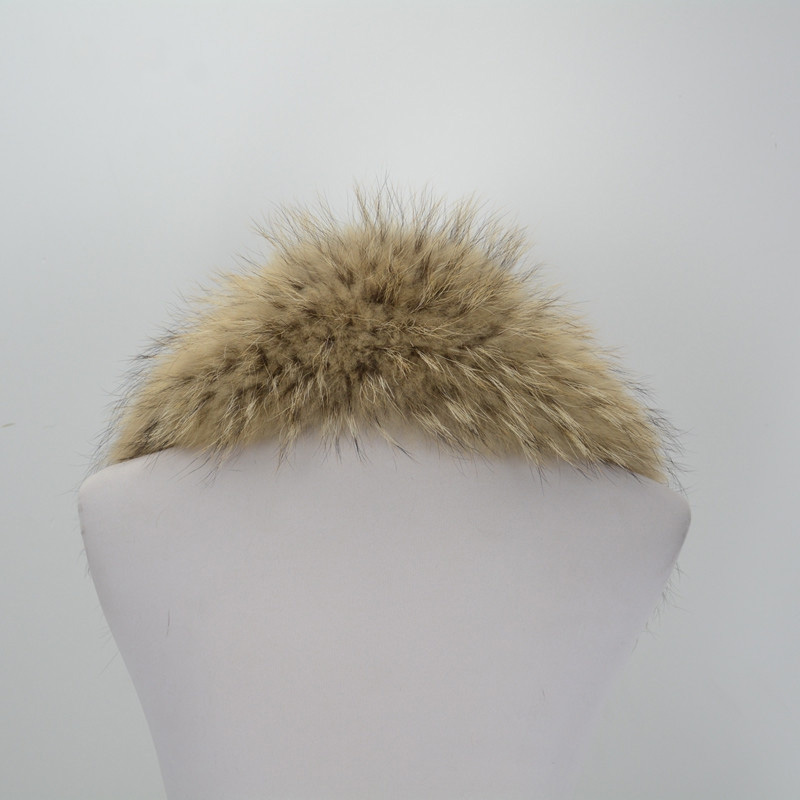 Wholesale / Retail Lining 48cm Real Raccoon Fur Collar / Scarf For Women Men Jacket Fashion