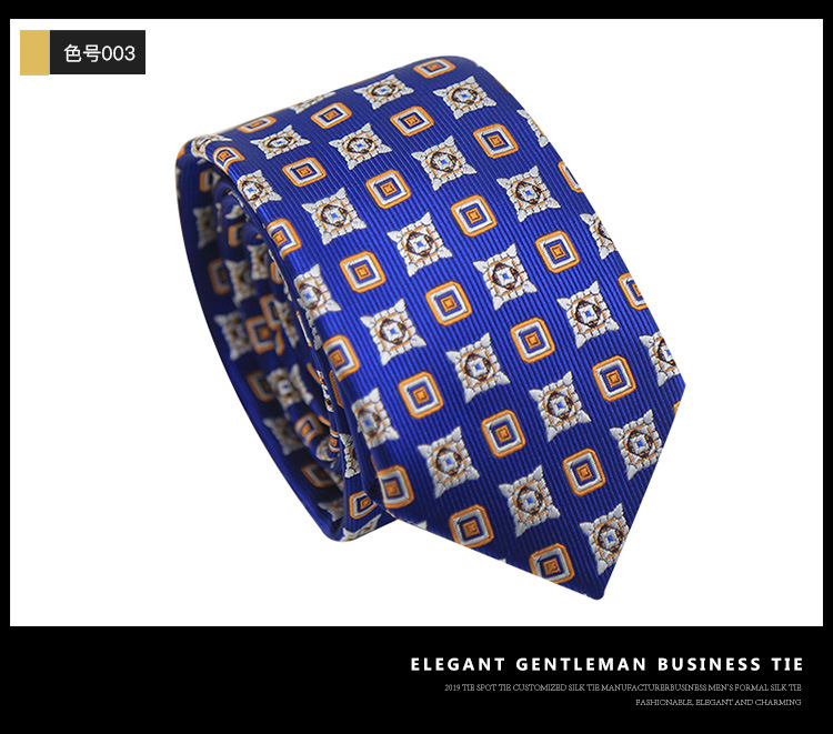 8CM High Quality Classic Silk Tie Woven Jacquard Neck Ties For Men