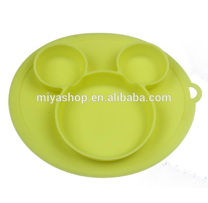 Hot Sale Cute Silicone Baby Placemat / Suction Non-Slip Silicone Mat bowl
