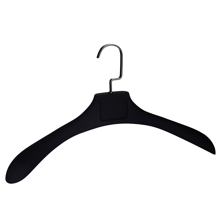 Manufactory Wholesale black plastic pants hanger handle 40 centimeters clothes hangers