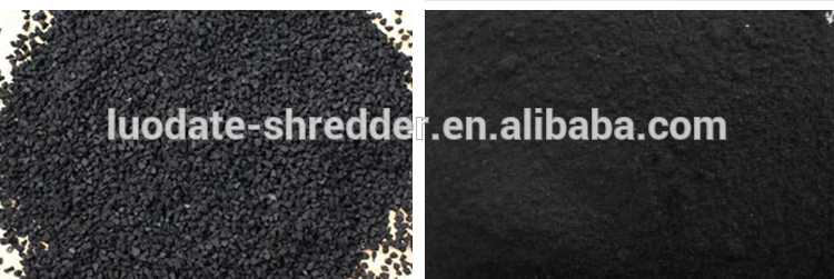 Used tire recycling rubber machinery tyre shredder