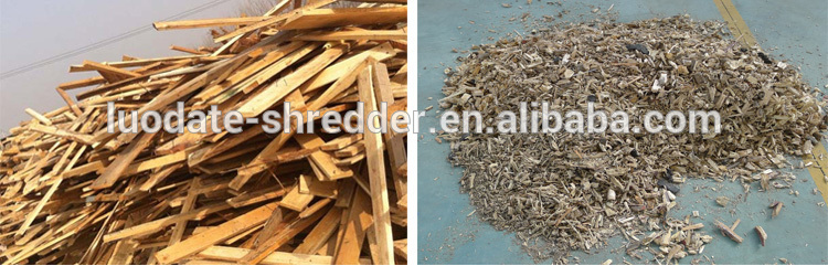 Wood shredder machine to seperate granular and powder