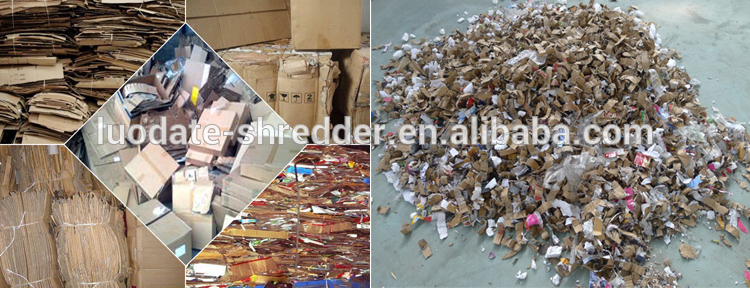 Used waste cardboard shredder machine/foam shredder