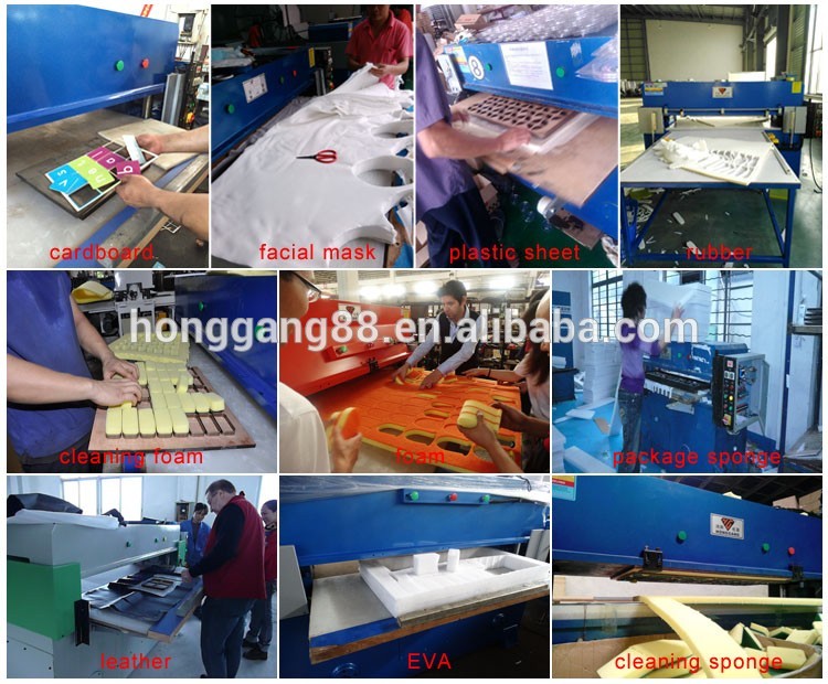 factory price hydraulic cut eva foam / plastic / paper die cutting machine