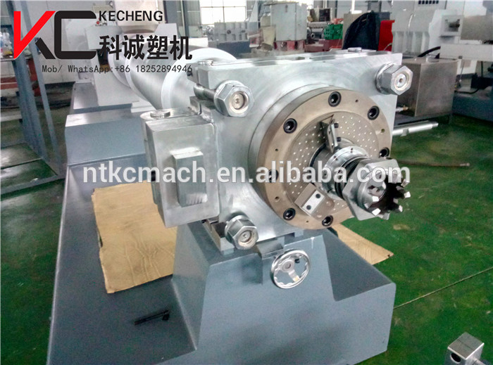 Double conical screw extruding machine for plastic