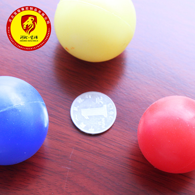 Silicone rubber ball with hole with low price