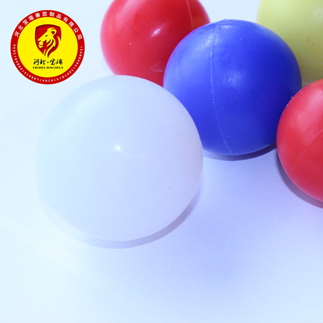 Solid and soft rubber ball