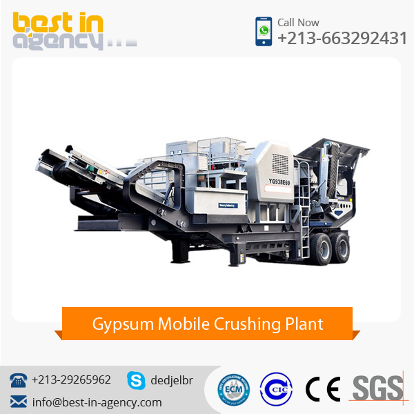 Best Quality Efficient Performance 400tph Gypsum Mobile Crushing Plant