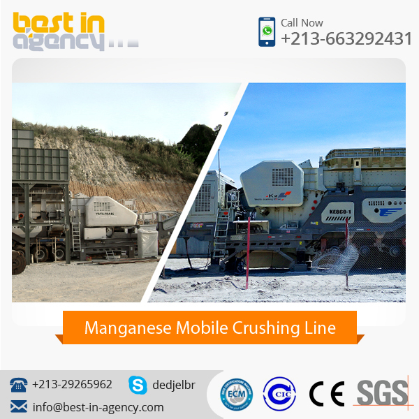 200-250 MTPH Manganese Mobile Crushing and Screening Plant