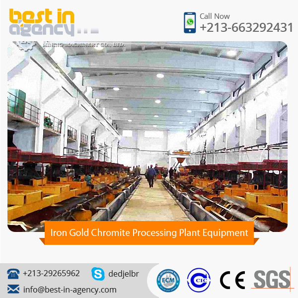 Iron Gold Chromite Ore Beneficiation Processing Plant Equipment