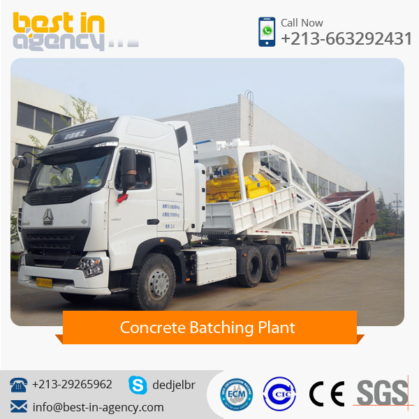 Ready Mix Small Mobile Concrete Batching Plant Manufacturer