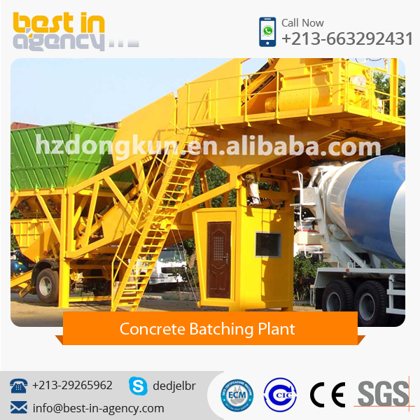 2019 Advanced Commercial Mobile Concrete Batching Plant at Best Price