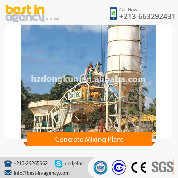 Advanced New Type Compact 60 m3/h Design Mobile Concrete Batching Plant