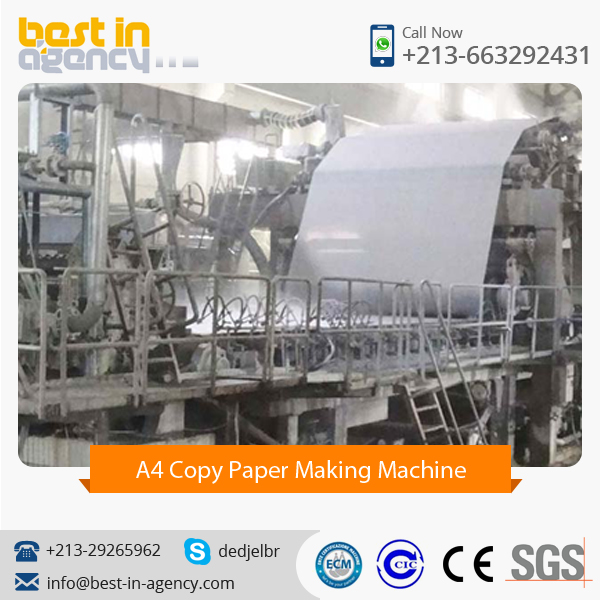 Standard Grade Best Quality Manufacturer of A4 Copy Paper Making Machine