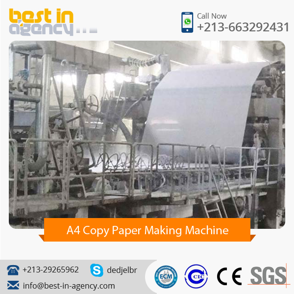 Manufacture of Printing and Writing A4 Copy Paper Making Machine at Best Price
