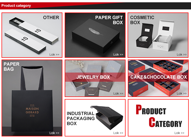 customize easy  gift packaging manufacturer lid and based paper box with bundle
