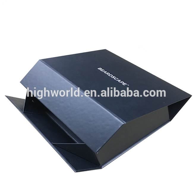 Customized cardboard book shape flap folding magnetic closure gift box wholesale