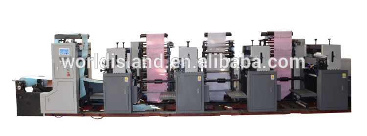 multi-layer invoice paper receipt numbering and collating printing machine for business invoice