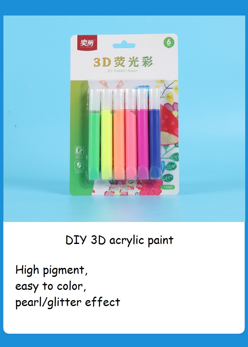 Factory Supply Glitter/Pearl/Neon Acrylic Paints, Craft Smart Acrylic Paint Glow Paint