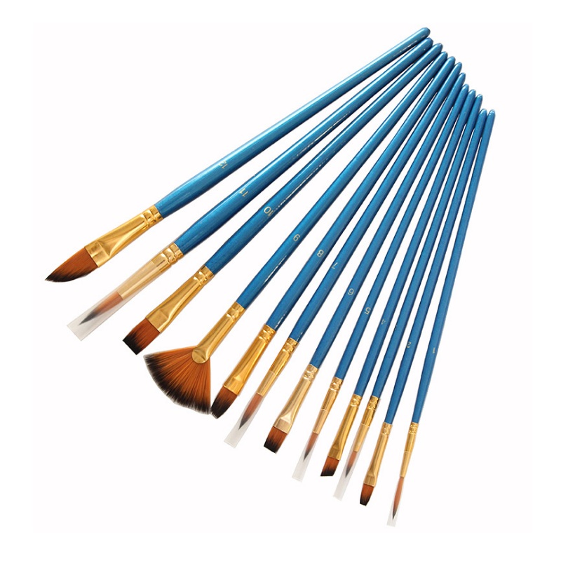 12 PCS Includes Paint Brush Set For Artist And Kids, Hotsale Art Painting Brushes Supplies