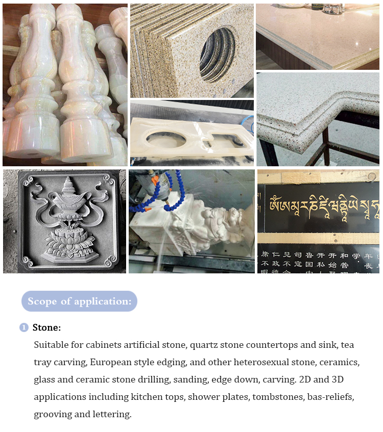 3015 quartz stone ATC CNC router cutting machine kits 3d stone carving cnc routers