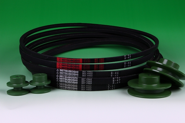 Durable Mitsuboshi Belting wedge and V belts. Made in Japan (transmission belt)