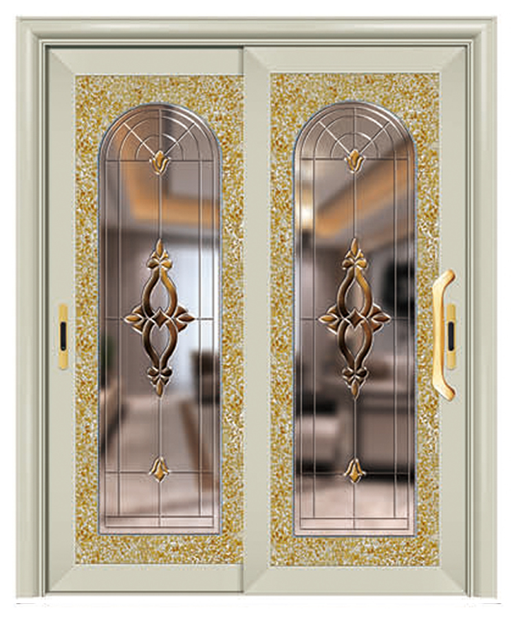 HS-8005 price of fire rated front double designs aluminum door