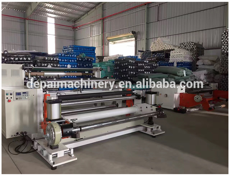High speed automatic paper pvc slitting machine with surface rewinding
