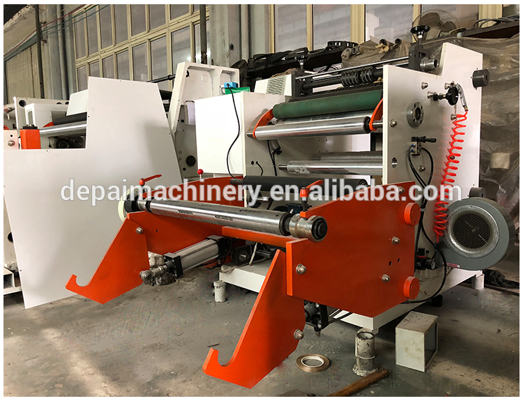 Roll to roll high quality straw paper slitting rewinding machine for label