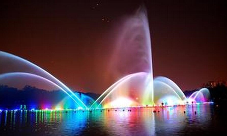 outdoor digital dancing musical water fountain with led colorful changing light