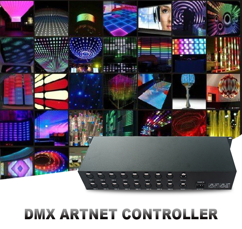 512 Led Light Rgb Node Ethernet Controller Dmx Encoder Artnet
