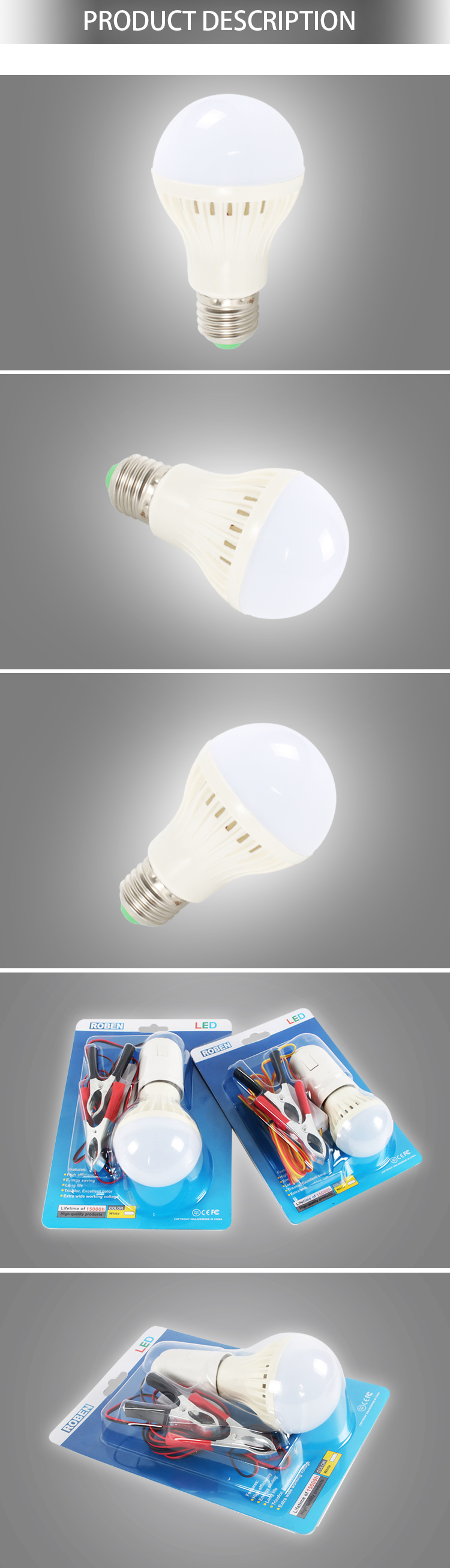 sell like hot cakes 7w 9w 12v clip line led bulb Battery energy saving lamp
