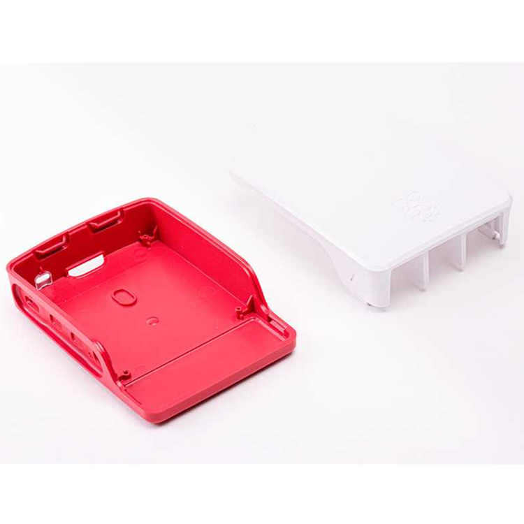 RDS Electronics-Raspberry Pi 4 model B special shell Raspberry Pi 4B red and white  plastic Case