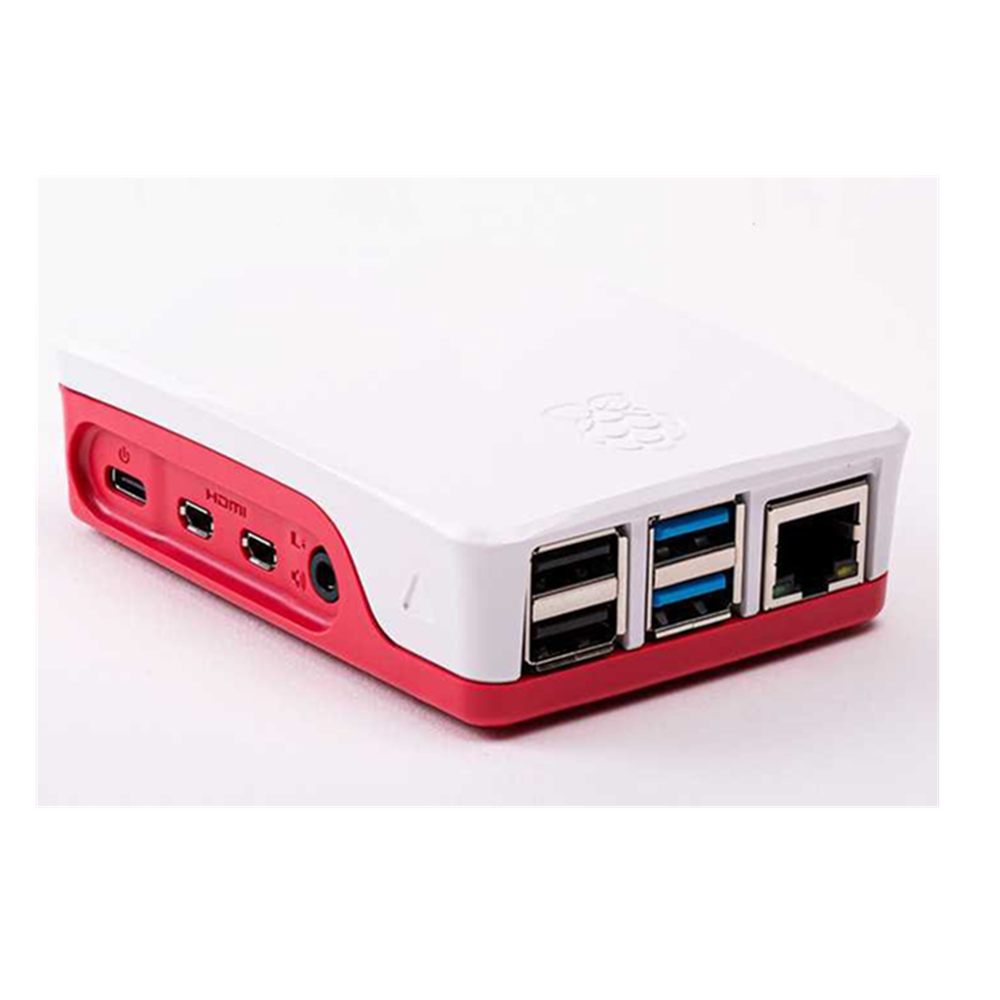 RDS Electronics-Raspberry Pi 4 model B special shell Raspberry Pi 4B red and white  plastic Case