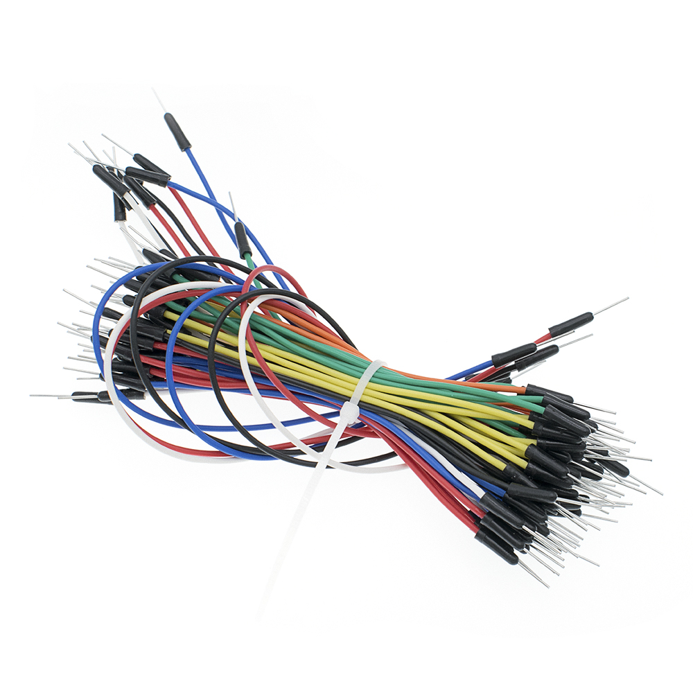 RDS Electronics- 65pcs=1set Jump Wire Cable Male to Male Jumper Wire for Breadboard 65 jump wires