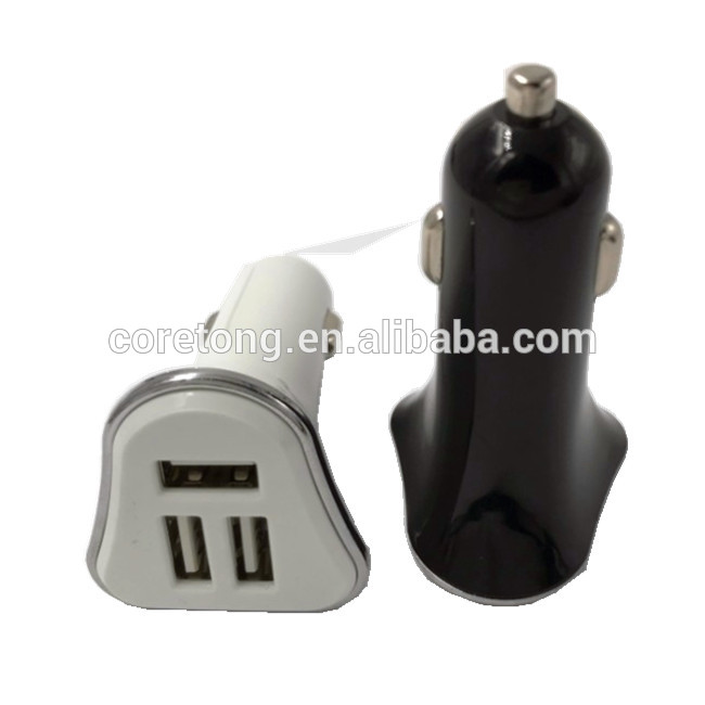 High Power New Design 3 USB 5V 2.1A Car Charger For Phone And Tablet