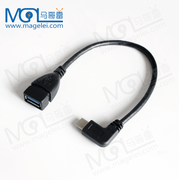 90 Degree Angle Usb 3.1 Type c Male To Usb 3.0 Female Otg Adapter Cable