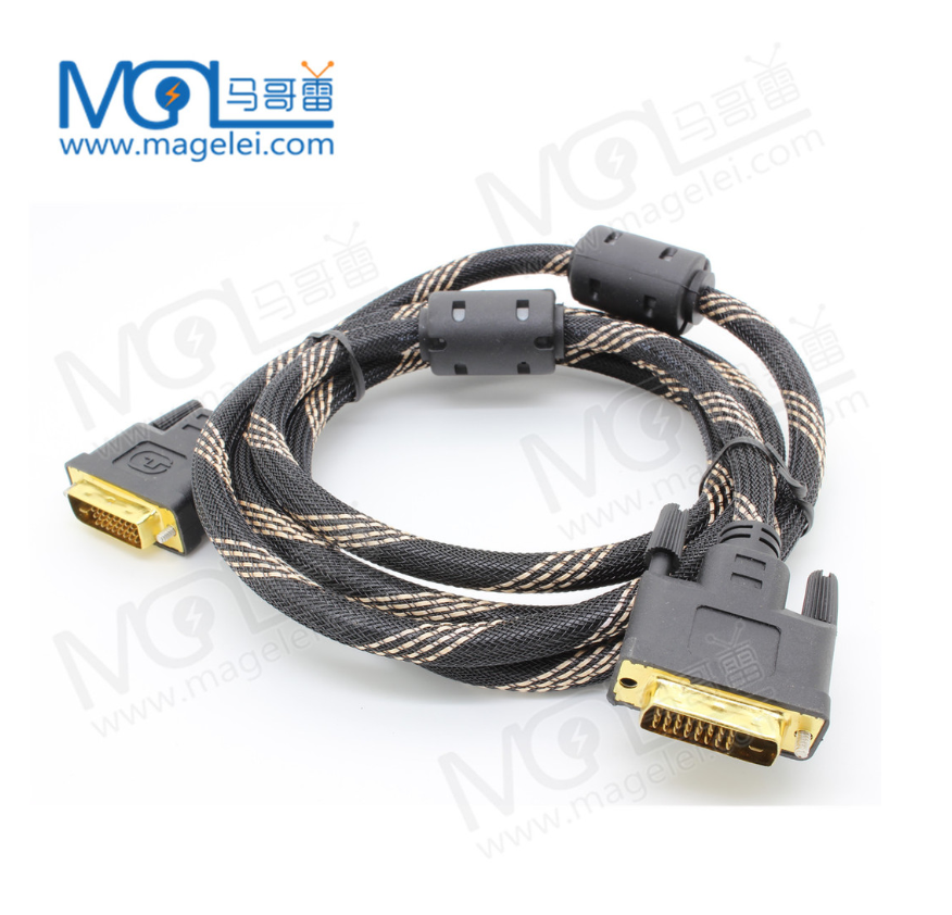 Wholesale Gold Plated 1.8M DVI 24+1 Monitor Cable DVI Male To Male Connecter Cable With Net